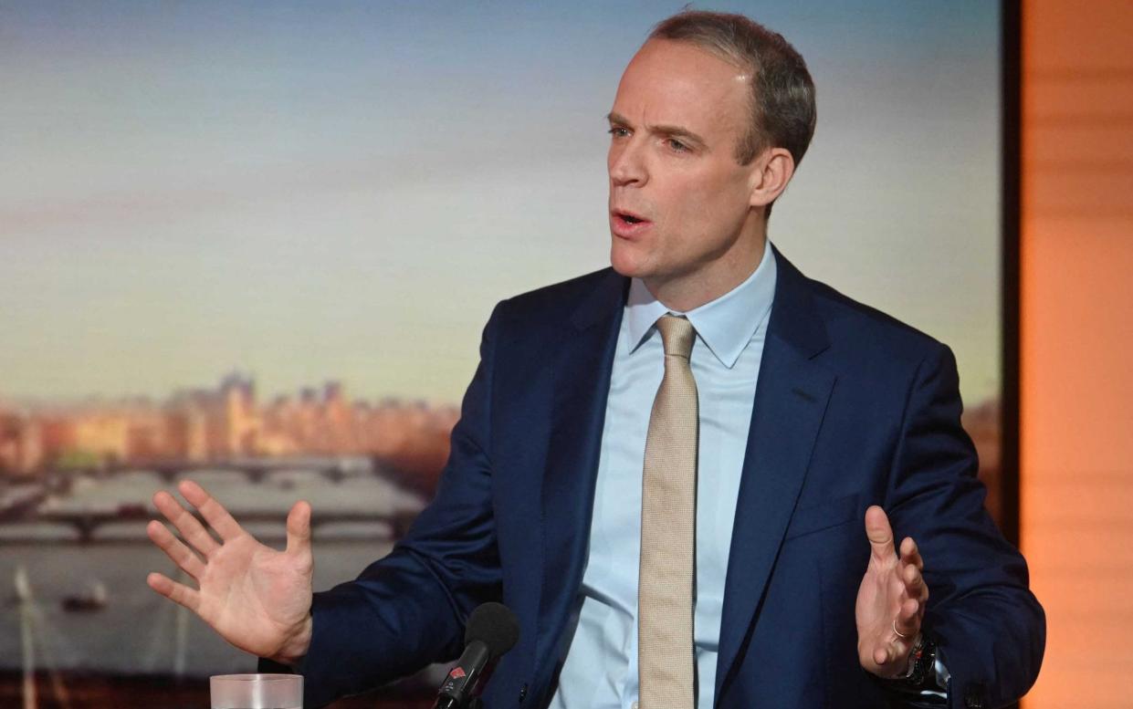 British Deputy Prime Minister Dominic Raab appears on BBC's Sunday Morning show - BBC