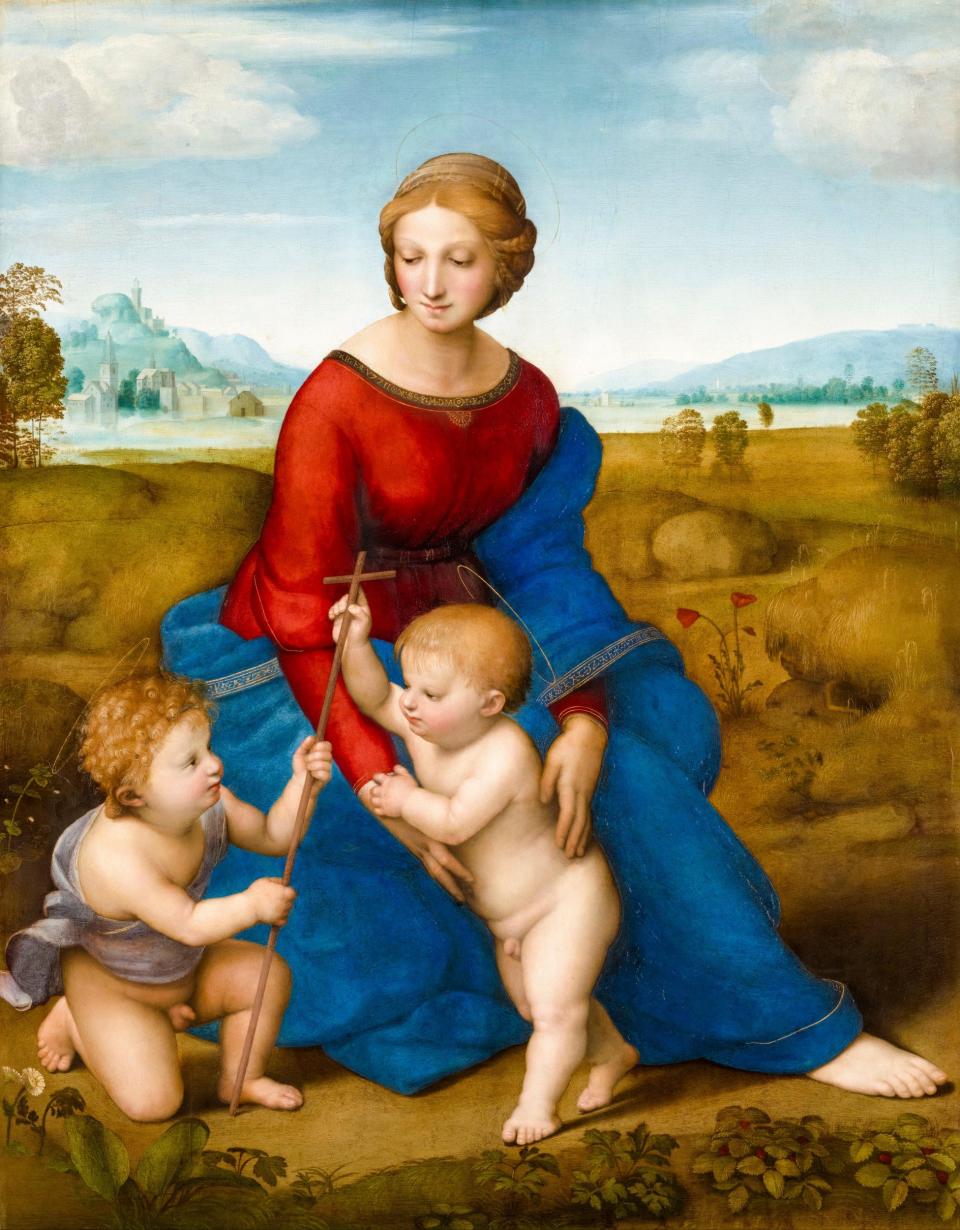 Masterful: Madonna del Prato (Madonna of the Meadow) by Raphael (1505-6) - Alamy