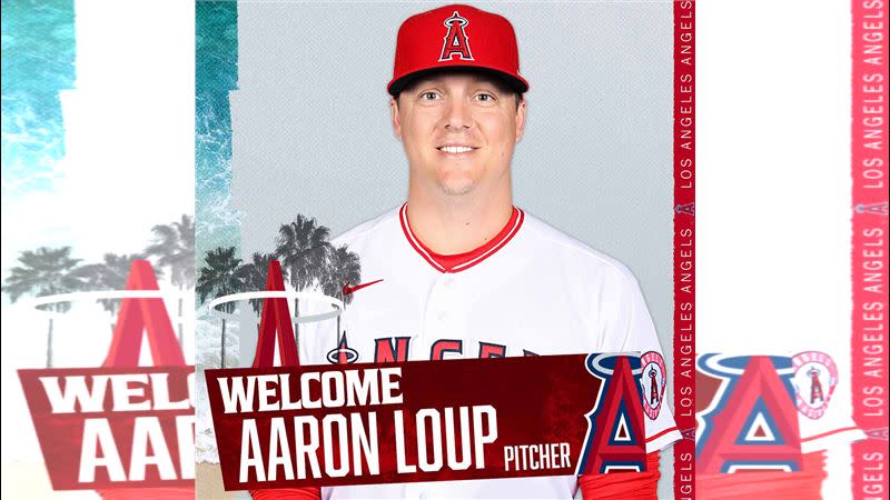 天使2年約簽下左投盧普（Aaron Loup）。（圖／翻攝自天使推特）