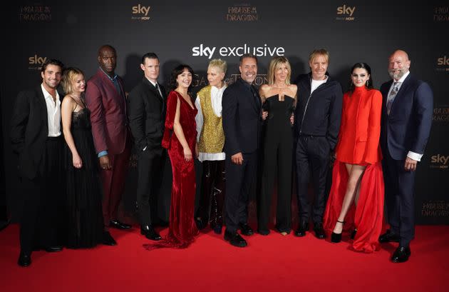 Cast members attends the House Of The Dragon premiere at Leicester Square Gardens in London. Picture date: Monday August 15, 2022. (Photo: Ian West via PA Wire/PA Images)