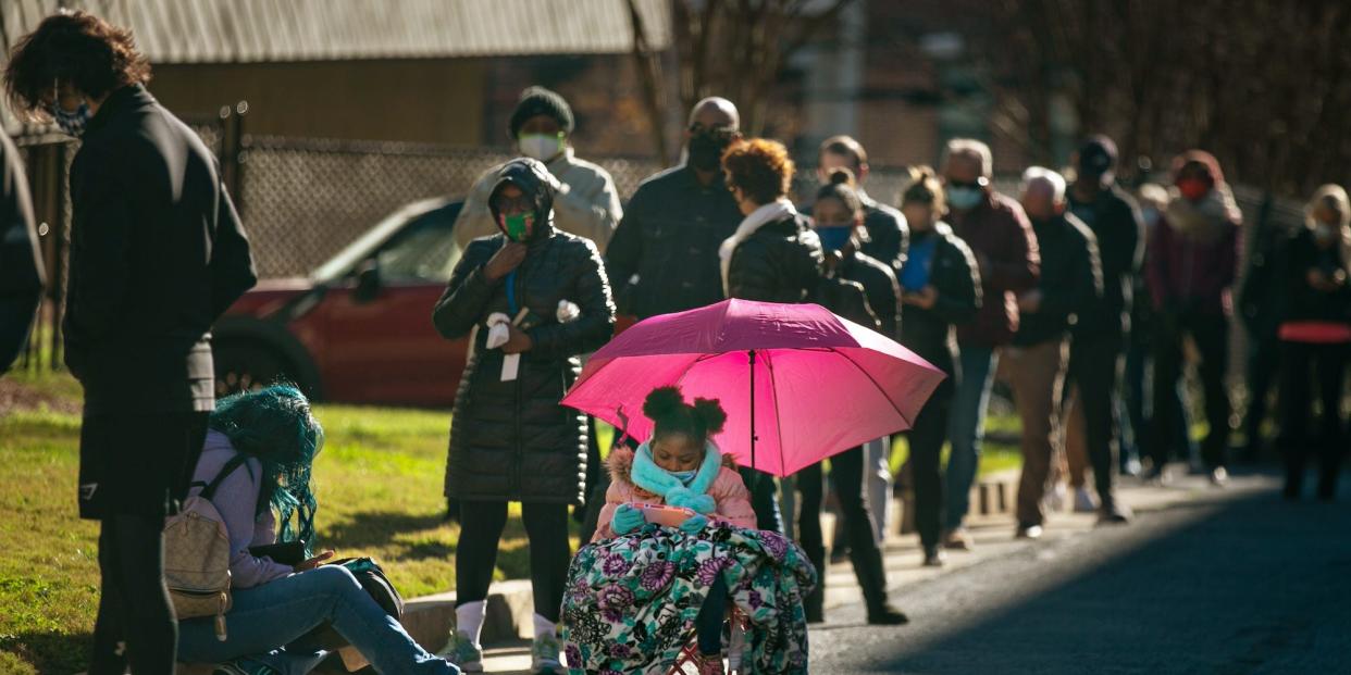 Georgia voting line