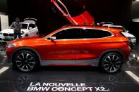 <p>BMW X2 <br> The German automaker unveiled the X2 prototype, which is closer to hitting the assembly line than the other vehicles mentioned here. According to Motoring, it is a spinoff of the X4 and X6 and could begin production in 2018. <br> (REUTERS/Benoit Tessier) </p>