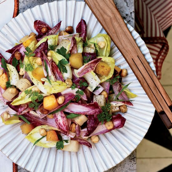 Endive Salad with Persimmons and Hazelnuts