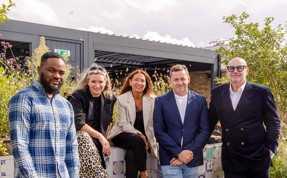 (L-R) Kindness Foundation board members Jeremiah Emmanuel, Rebecca Farrar-Hockley, Pascale Montaner, Dale Christilaw, Neil Clifford. - Credit: Edward Howell Photography for Kurt Geiger