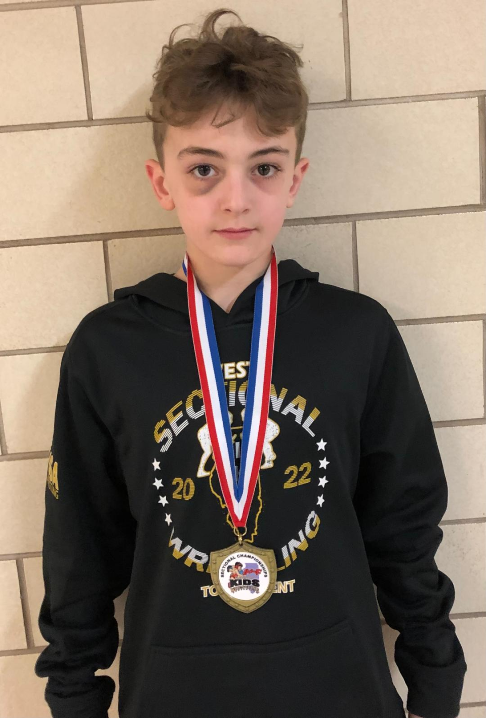 Judah Hedges placed Second at 76 pounds—Intermediate Division.