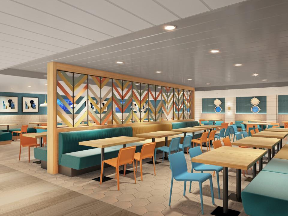 A rendering of the crew Windjammer aboard Royal Caribbean's upcoming Icon of the Seas