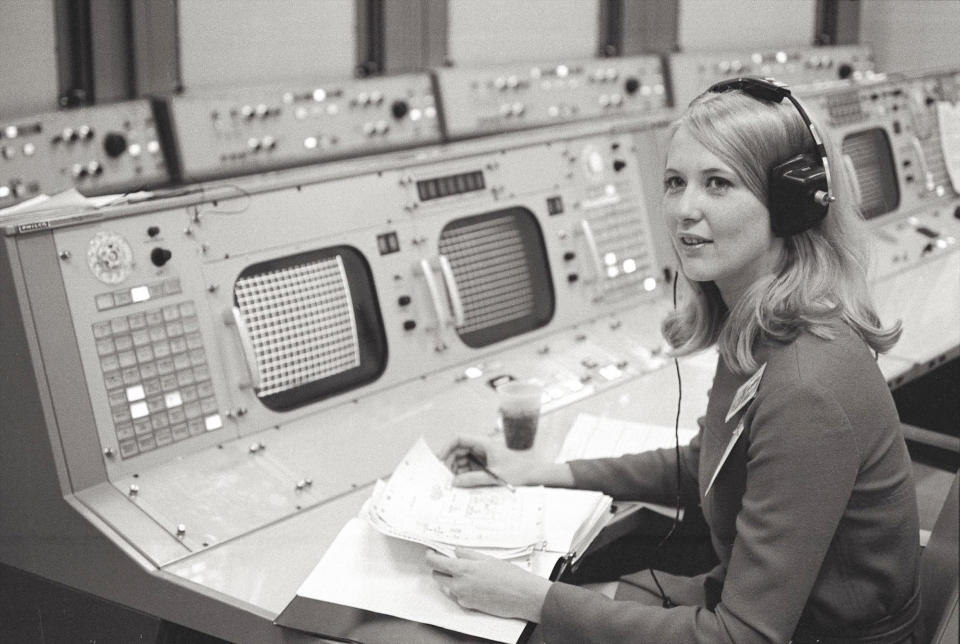 Poppy Northcutt was the first woman to work in the Mission Control Center supporting the Apollo program at the Manned Spacecraft Center (now the Johnson Space Center) in Houston, Texas.