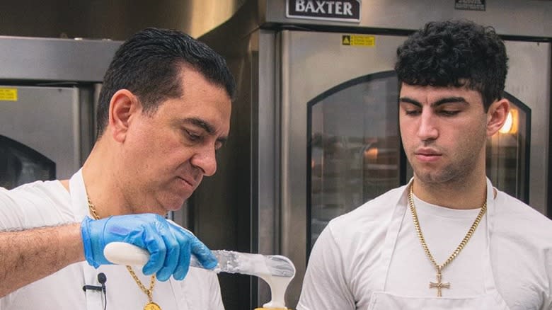 Buddy Valastro Jr. with his dad