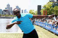 <p>No. 27: Usain Bolt <br> Age: 30 <br> Earnings: $32.5 million <br> (Photo by Robert Prezioso/Getty Images) </p>