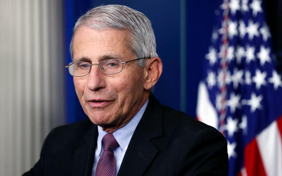 Dr Fauci urged Americans to wear masks and social distance - Alex Brandon /AP