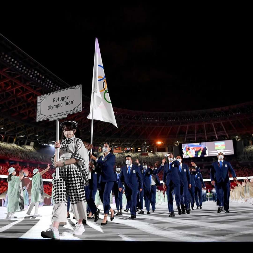 難民代表團。（圖／refugeeolympicteam IG）