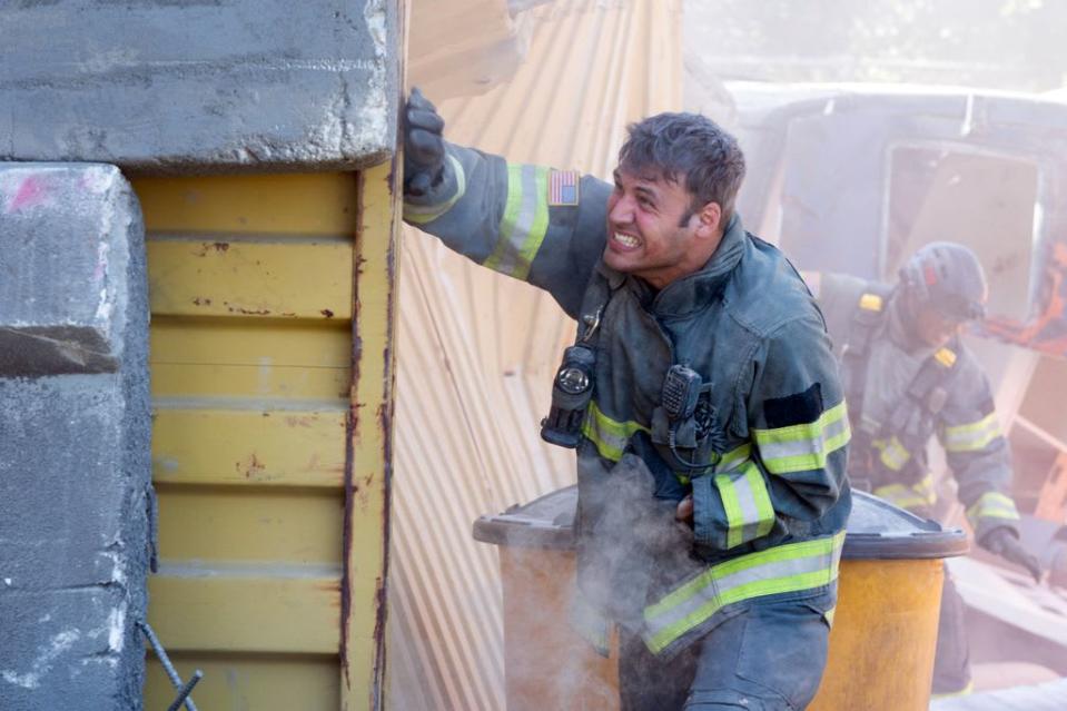 Ryan Guzman as Eddie in the season finale episode of 9-1-1 