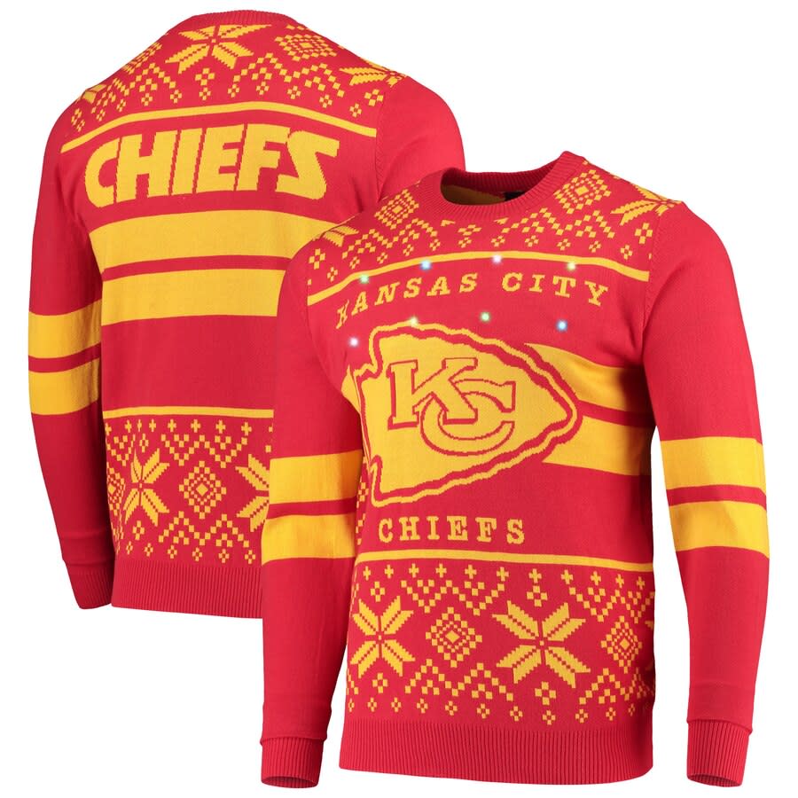 Chiefs Light Up Ugly Sweater