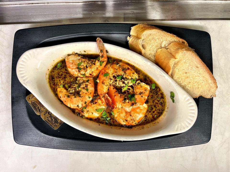 Fireside Inn's menu will feature new additions, like the spicy shrimp appetizer, which comes with six large Gulf shrimps in a spicy Maryland-style sauce.