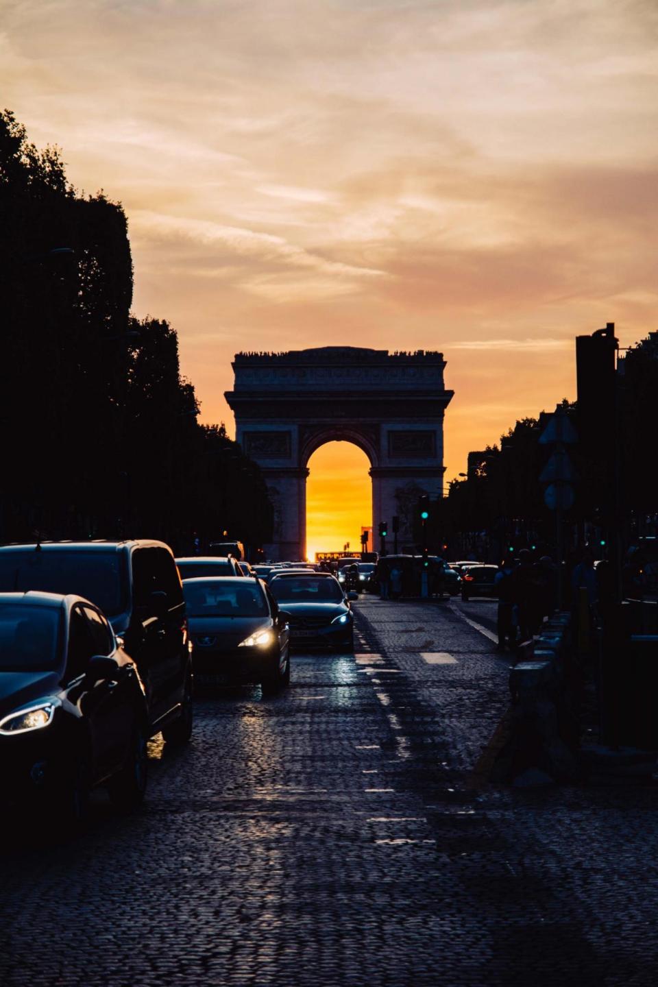 The car was stopped on Champs-Élysées (Théo Rué/Unsplash)