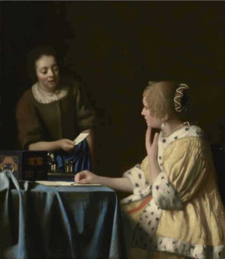 Works on display will include Johannes Vemeer's "Mistress and Maid" (1667). (The Frick Collection)