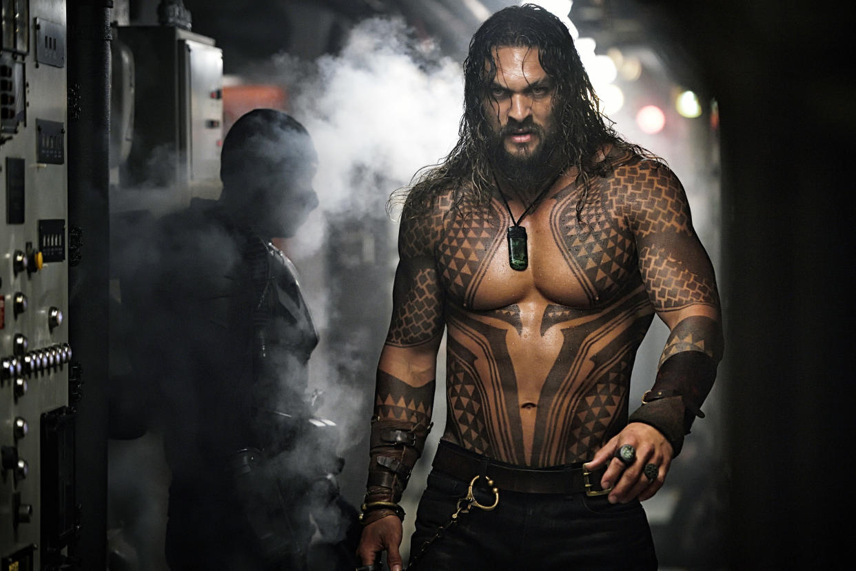 Jason Momoa starred in the wildly successful 'Aquaman' feature film, released over a decade after the fake version seen on 'Entourage' (Photo: Jasin Boland/ © Warner Bros./courtesy Everett Collection)