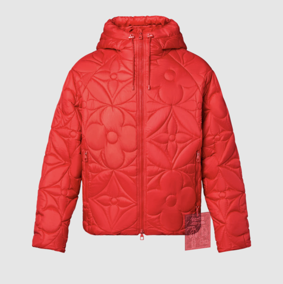 LVSE Flower Quilted Hoodie Jacket