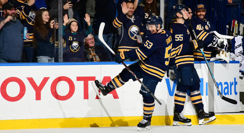 Buffalo’s Jeff Skinner has been incredible for the Sabres this season. (Photo by Joe Hrycych/NHLI via Getty Images)