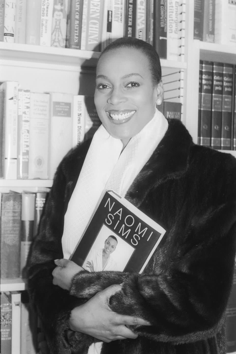 <p>Naomi Sims is widely credited as being the first Black supermodel, after appearing on the cover of <em>Ladies' Home Journal</em> in November 1968. By the 1980s, she authored several books on modeling, health and beauty for Black women, including <em><a href="https://www.amazon.com/About-Health-Beauty-Black-Woman/dp/038518333X?tag=syn-yahoo-20&ascsubtag=%5Bartid%7C10051.g.35653887%5Bsrc%7Cyahoo-us" rel="nofollow noopener" target="_blank" data-ylk="slk:All About Health and Beauty for the Black Woman;elm:context_link;itc:0;sec:content-canvas" class="link ">All About Health and Beauty for the Black Woman</a></em>, <em><a href="https://www.amazon.com/How-top-model-Naomi-Sims/dp/0385133618?tag=syn-yahoo-20&ascsubtag=%5Bartid%7C10051.g.35653887%5Bsrc%7Cyahoo-us" rel="nofollow noopener" target="_blank" data-ylk="slk:How to Be a Top Model;elm:context_link;itc:0;sec:content-canvas" class="link ">How to Be a Top Model</a>,</em> and <em><a href="https://www.amazon.com/All-About-Success-Black-Woman/dp/0385170416?tag=syn-yahoo-20&ascsubtag=%5Bartid%7C10051.g.35653887%5Bsrc%7Cyahoo-us" rel="nofollow noopener" target="_blank" data-ylk="slk:All About Success for the Black Woman;elm:context_link;itc:0;sec:content-canvas" class="link ">All About Success for the Black Woman</a></em>. </p>