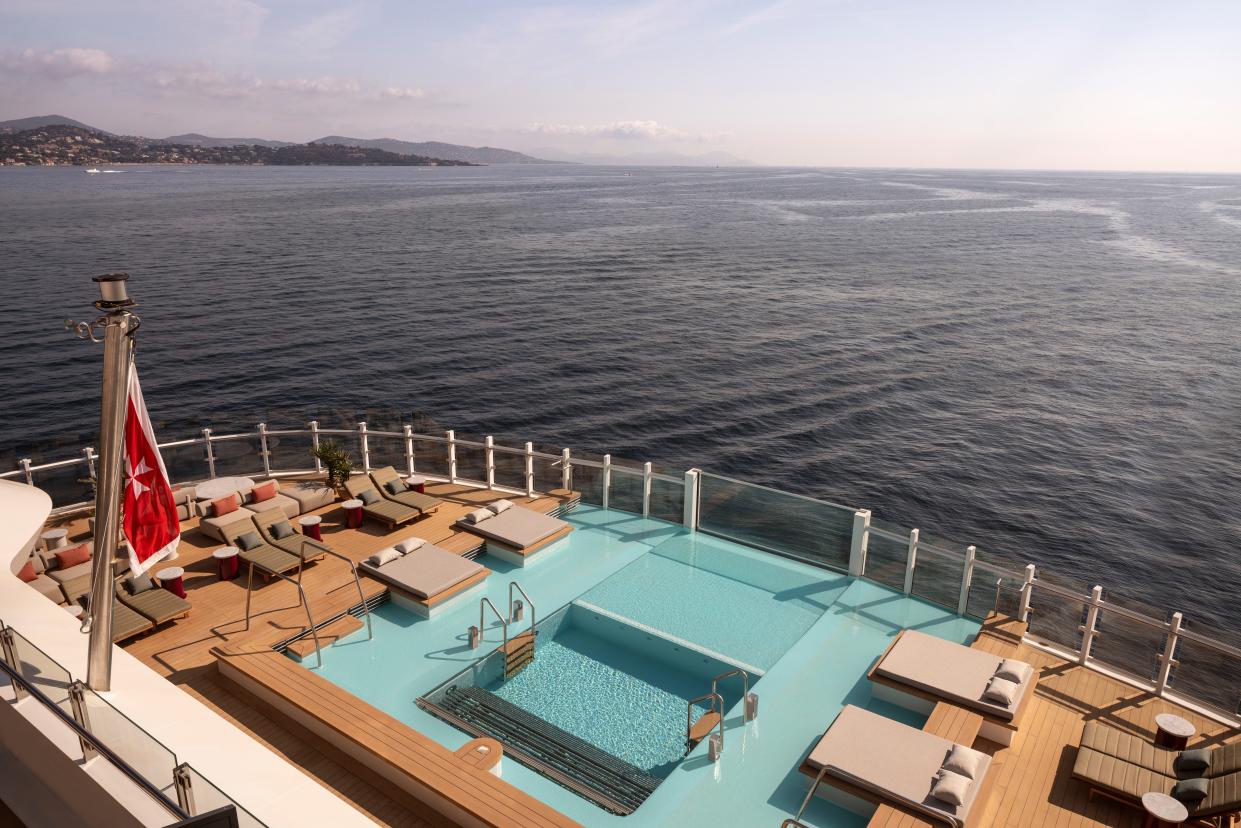 Ilma has two pools, including an infinity pool at its aft.