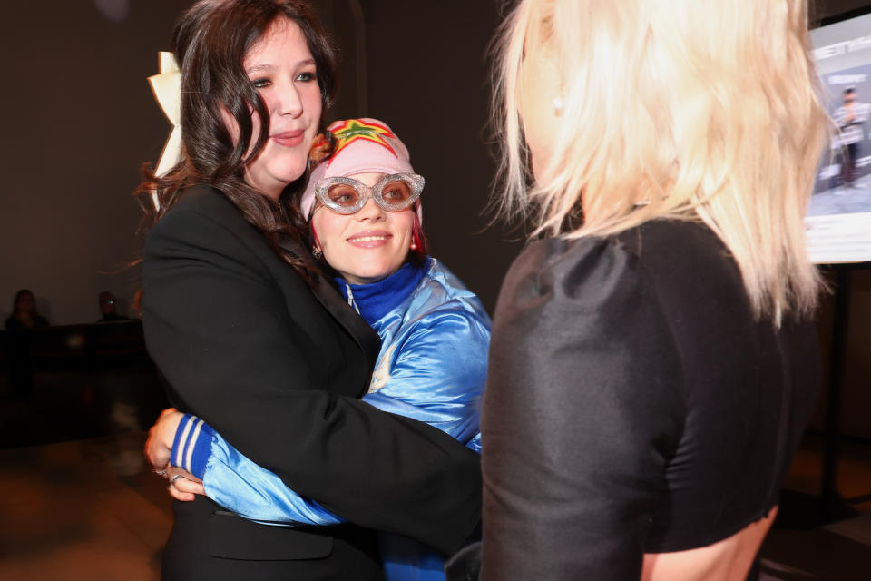 Billie Eilish talks with Lucy Dacus and Phoebe Bridgers at Variety’s Hitmakers.