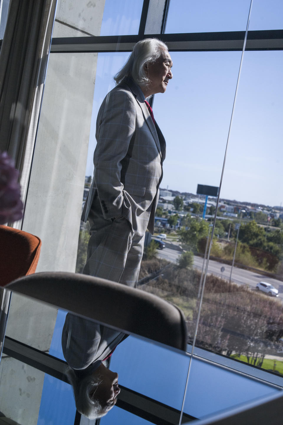 Dr. Michio Kaku at the 2019 Ufology World Congress in Barcelona, Spain. (Photo: José Colon for Yahoo News)  