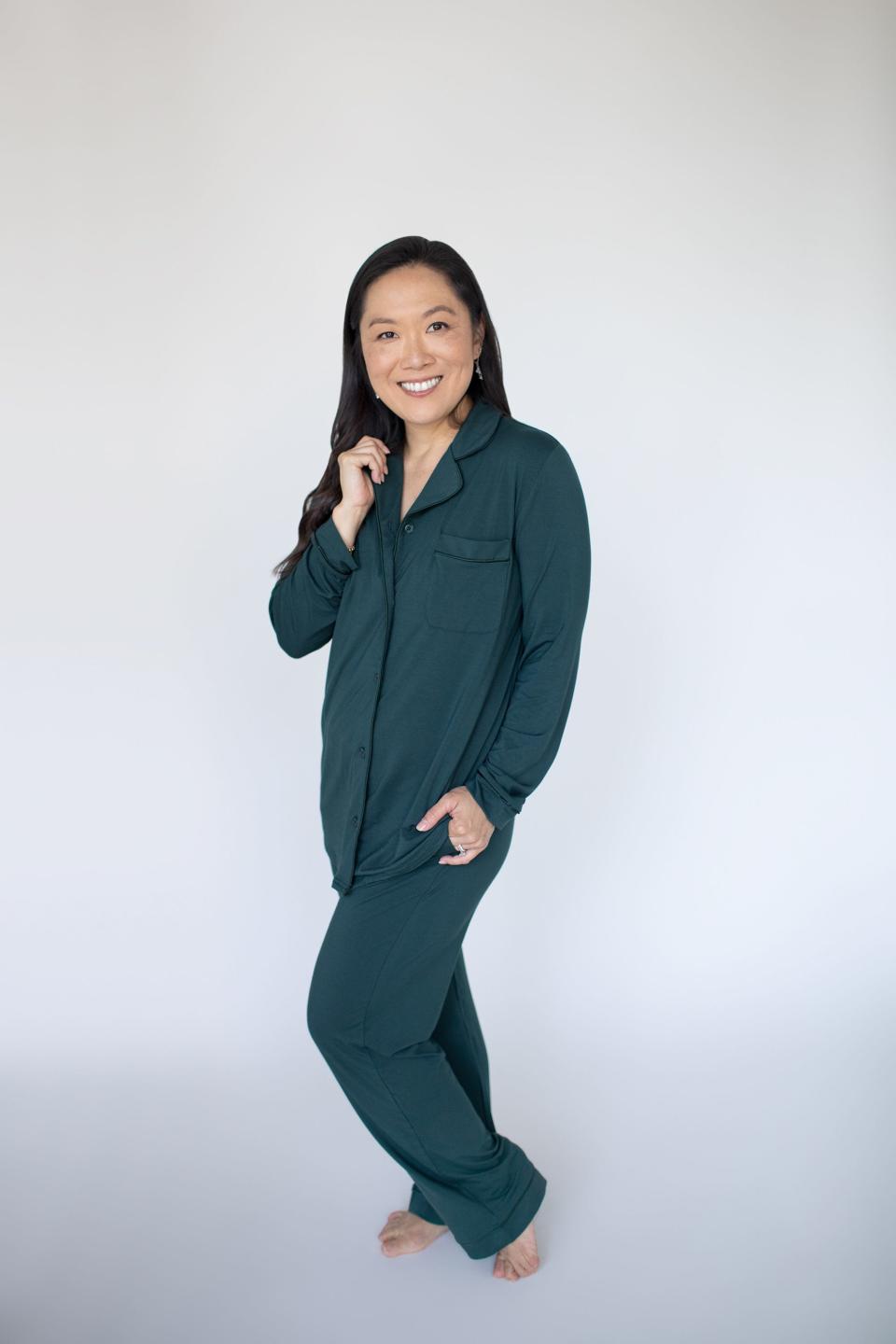 Clea Bamboo Long Sleeve Classic Pajama Set 