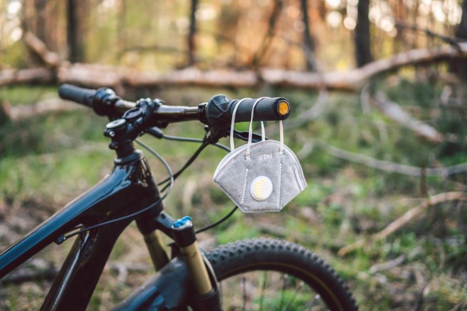 Mask on bike