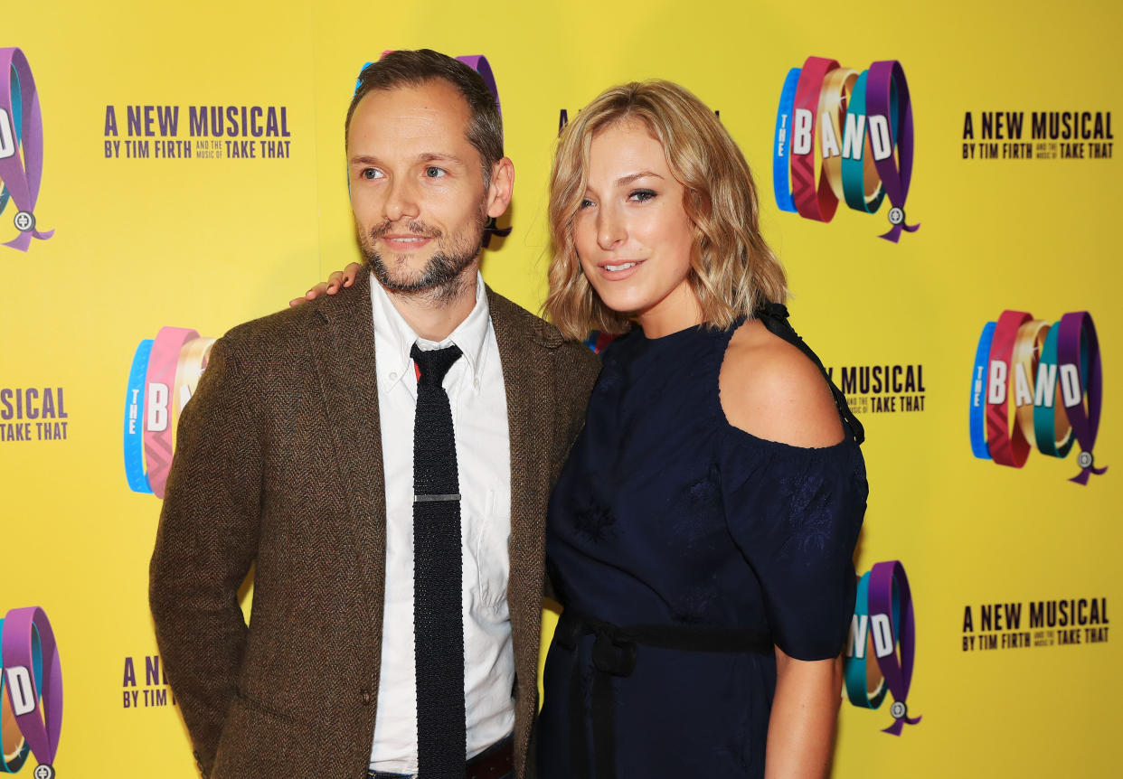 Director Jack Ryder and his wife Ella attending the press night of Take That's musical The Band at Manchester Opera House. (Photo by Peter Byrne/PA Images via Getty Images)