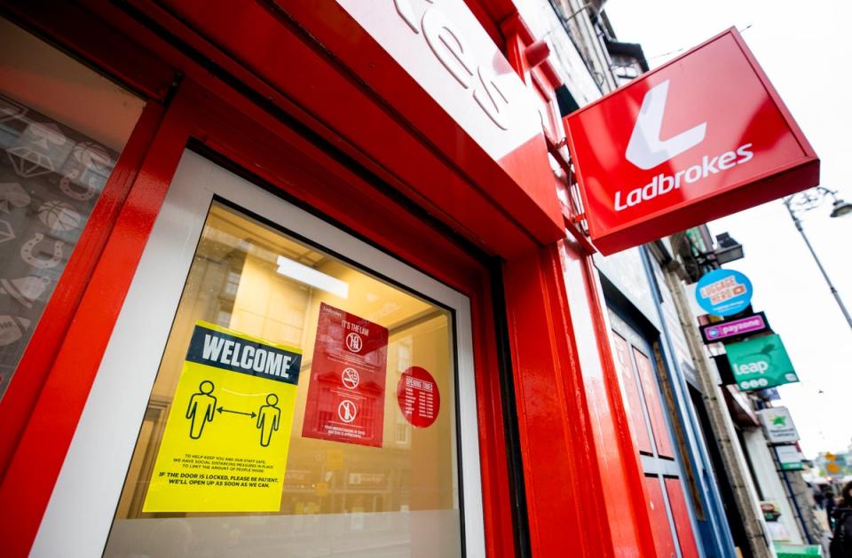 Ladbrokes owner Entain has set its sights on being an acquirer after being spurned by former bidder MGM, hoping to find growth in new markets as affordability measures eat into UK revenue.  (Liam McBurney/PA) (PA Archive)