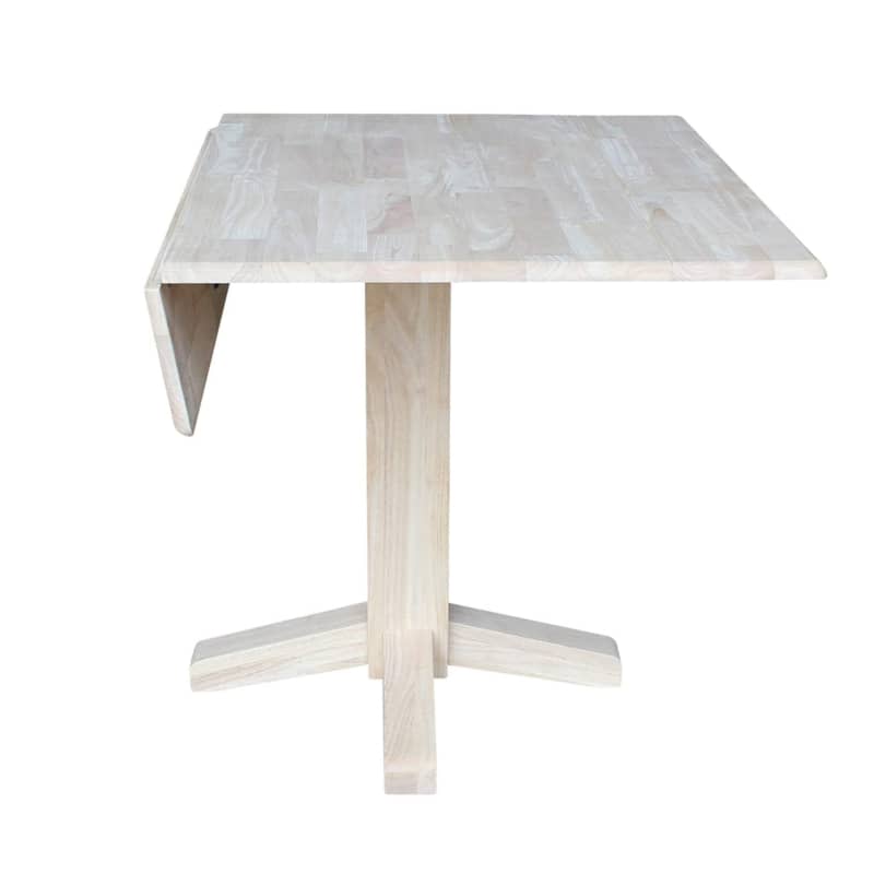 International Concepts Square Dual Drop Leaf Dining Table