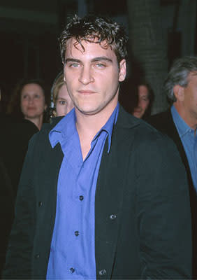 Joaquin Phoenix at the Beverly Hills Academy Theater premiere for Dreamworks' Gladiator