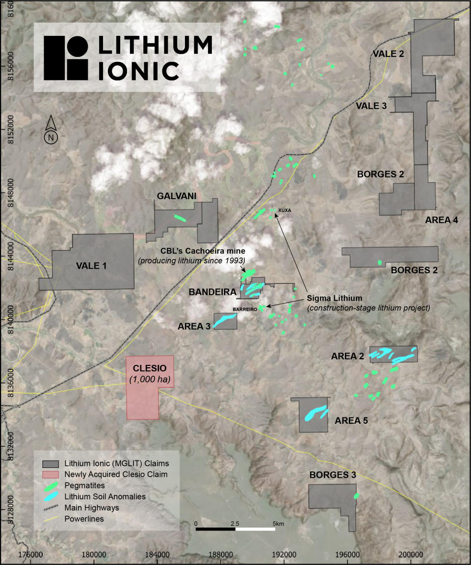 Lithium Ionic Claims and New Clesio Claim