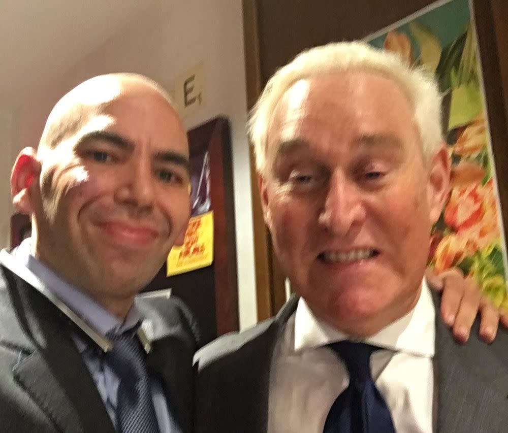 Elnatan Rudolph (left) and Roger Stone (right).