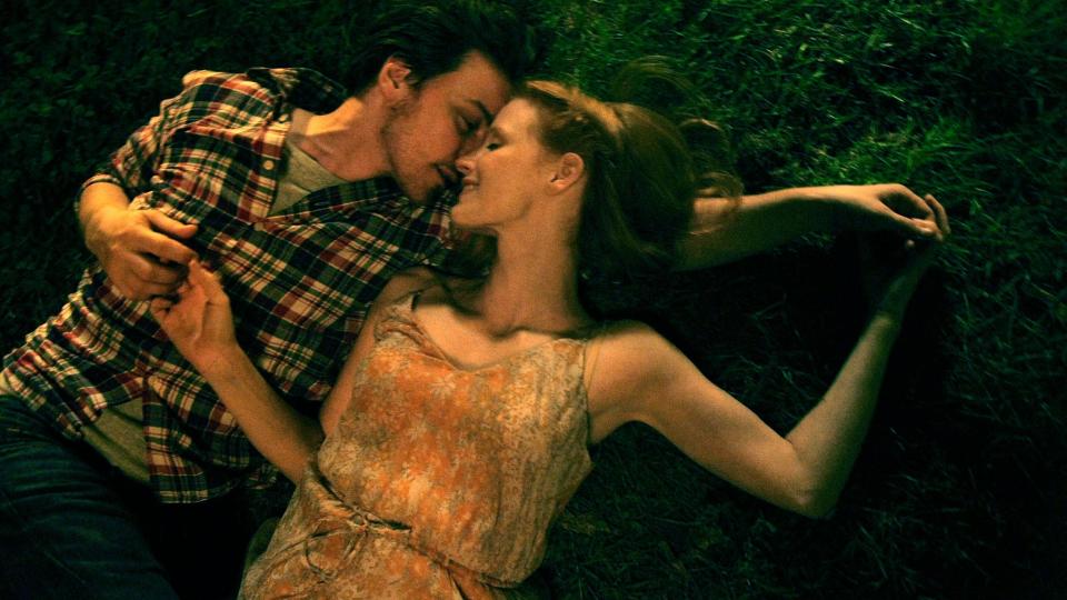 James McAvoy and Jessica Chastain in The Disappearance of Eleanor Rigby