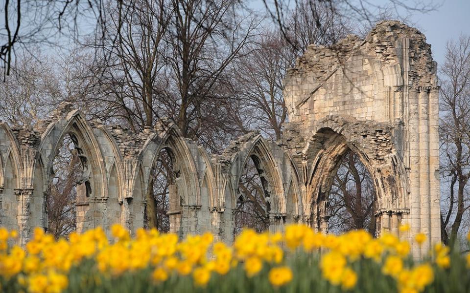 The ruins of the Benedictine St Mary's Abbey is among the fascinating historic attractions throughout York - This content is subject to copyright.