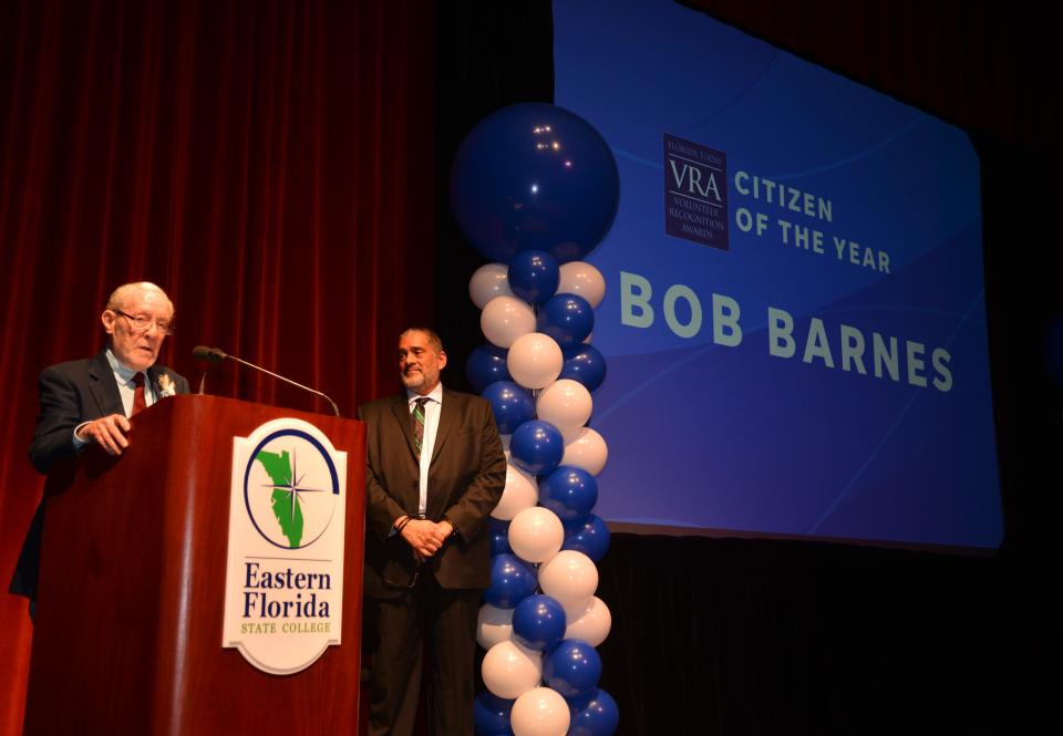 The winner of the Florida Today VRA Citizen of the year is Bob Barnes.