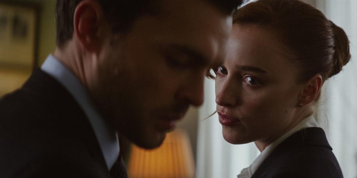 phoebe dynevor and alden ehrenreich appear in fair play by chloe domont, an official selection of the us dramatic competition at the 2023 sundance film festival courtesy of sundance institute