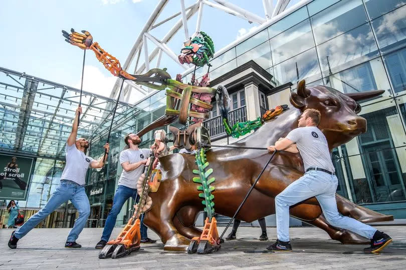 Out of the Deep Blue puppet from Autin Dance Theatre coming to Birmingham Weekender