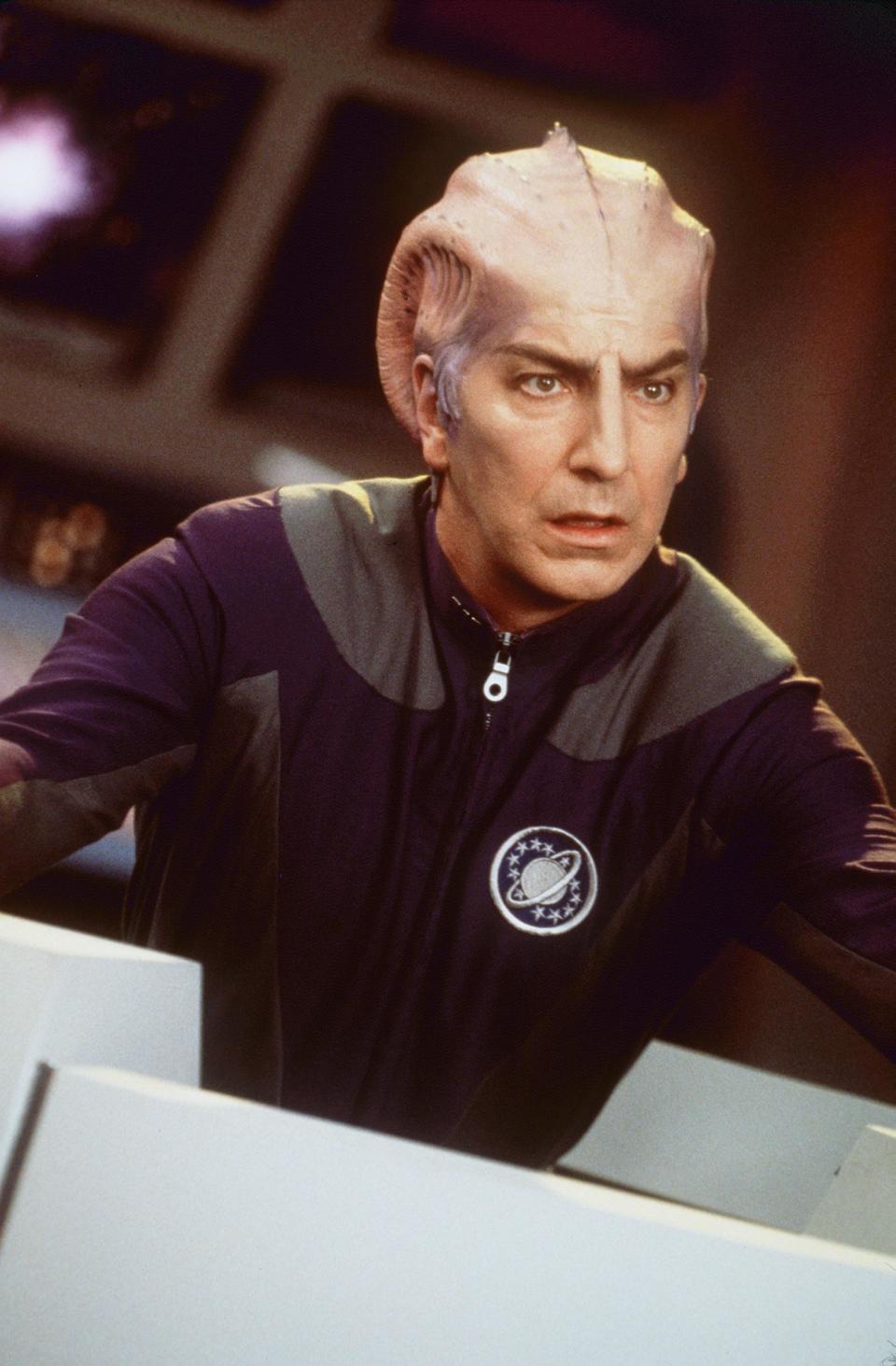 1999 Alan Rickman stars as Doctor Lazarus in the movie "Galaxy Quest." Photo Dreamworks