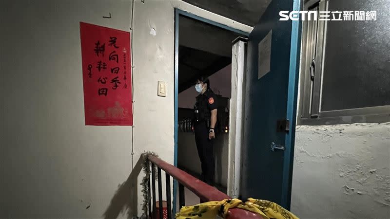 警方當時到場拉起封鎖線進行採證。（資料照／翻攝畫面）