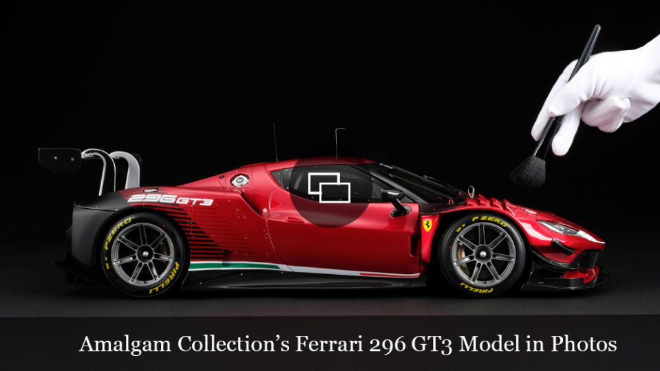 Amalgam Collection's Ferrari 296 GT3 model at 1:8 scale.