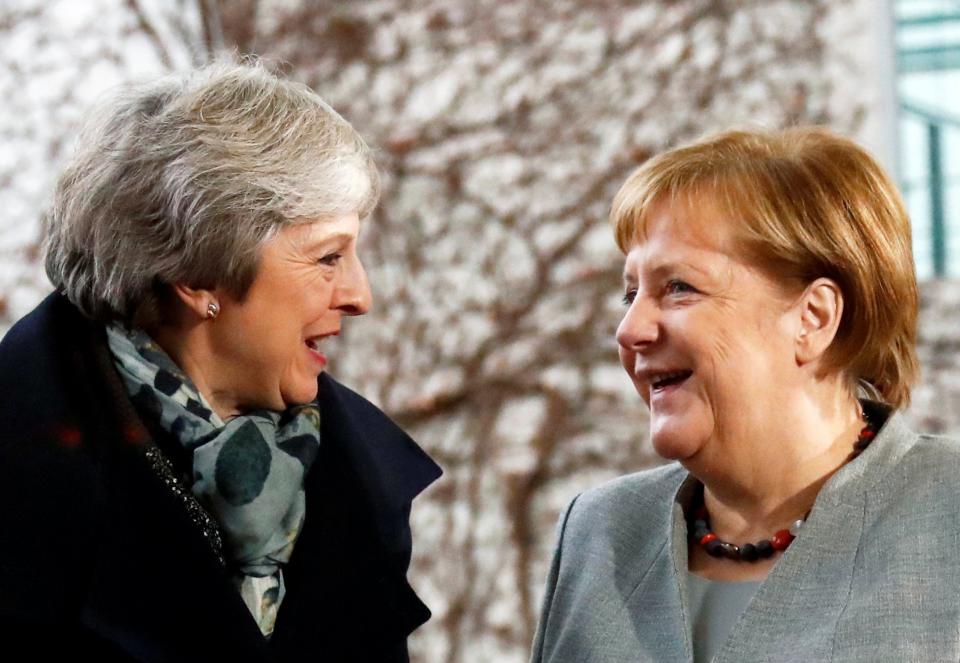 Theresa May and Angela Merkel met on Tuesday: REUTERS