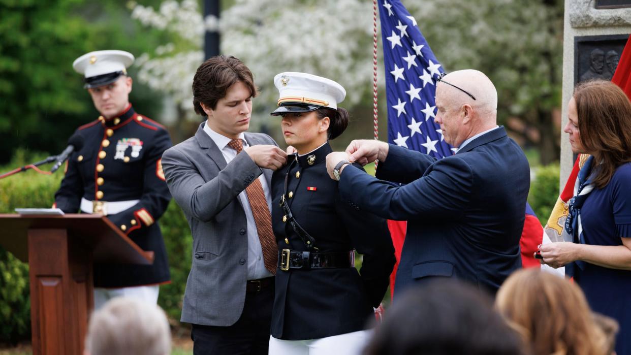 Meghan McKeogh was commissioned into the United States Marine Corps upon graduation from Hillsdale College this spring.
