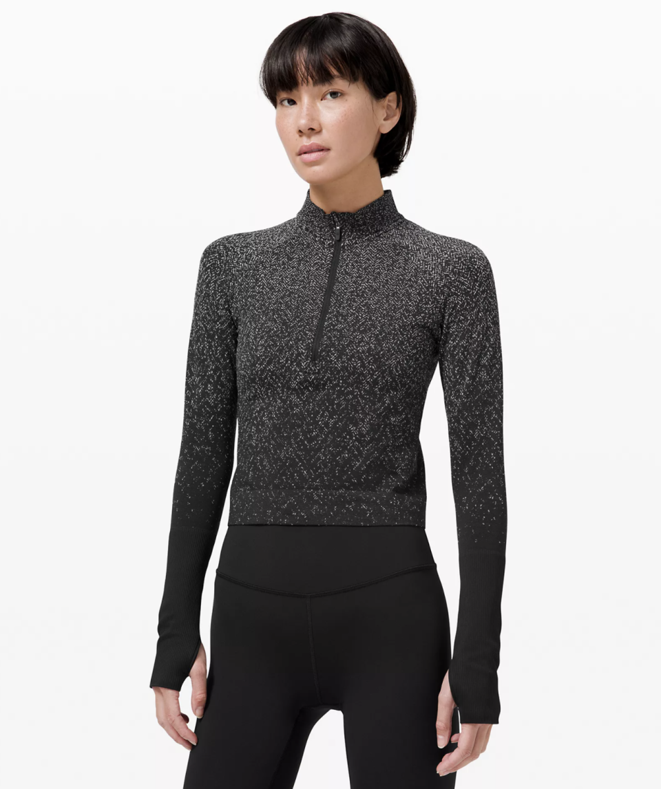 Rest Less Cropped Half-Zip (Photo via Lululemon)