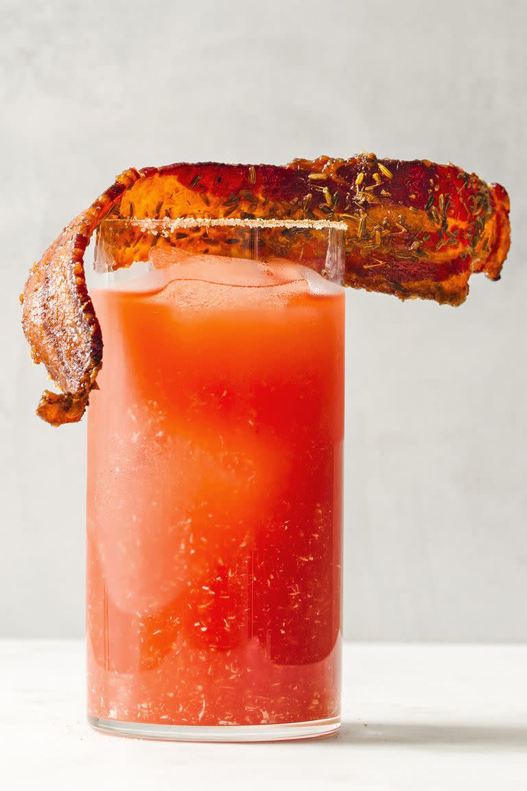 Bloody Caesar with Maple-Fennel Bacon