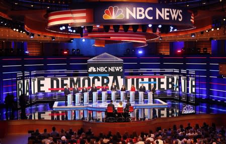 Candidates participate in the first U.S. 2020 presidential election Democratic candidates debate in Miami, Florida, U.S.,