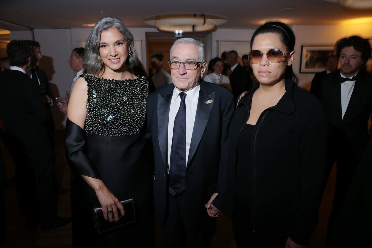 Radhika Jones, Robert De Niro and Tiffany Chen attend the Vanity Fair x Prada Party at Cannes Film Festival (Getty Images)