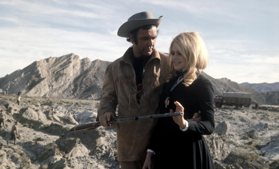 Sean Connery with Bridget Bardot in 1968 Shalako